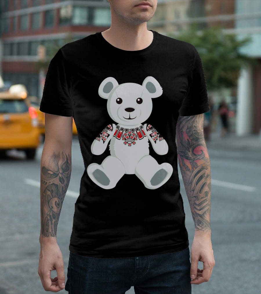Haida Tattooed Teddy Bear Totem T-Shirt
