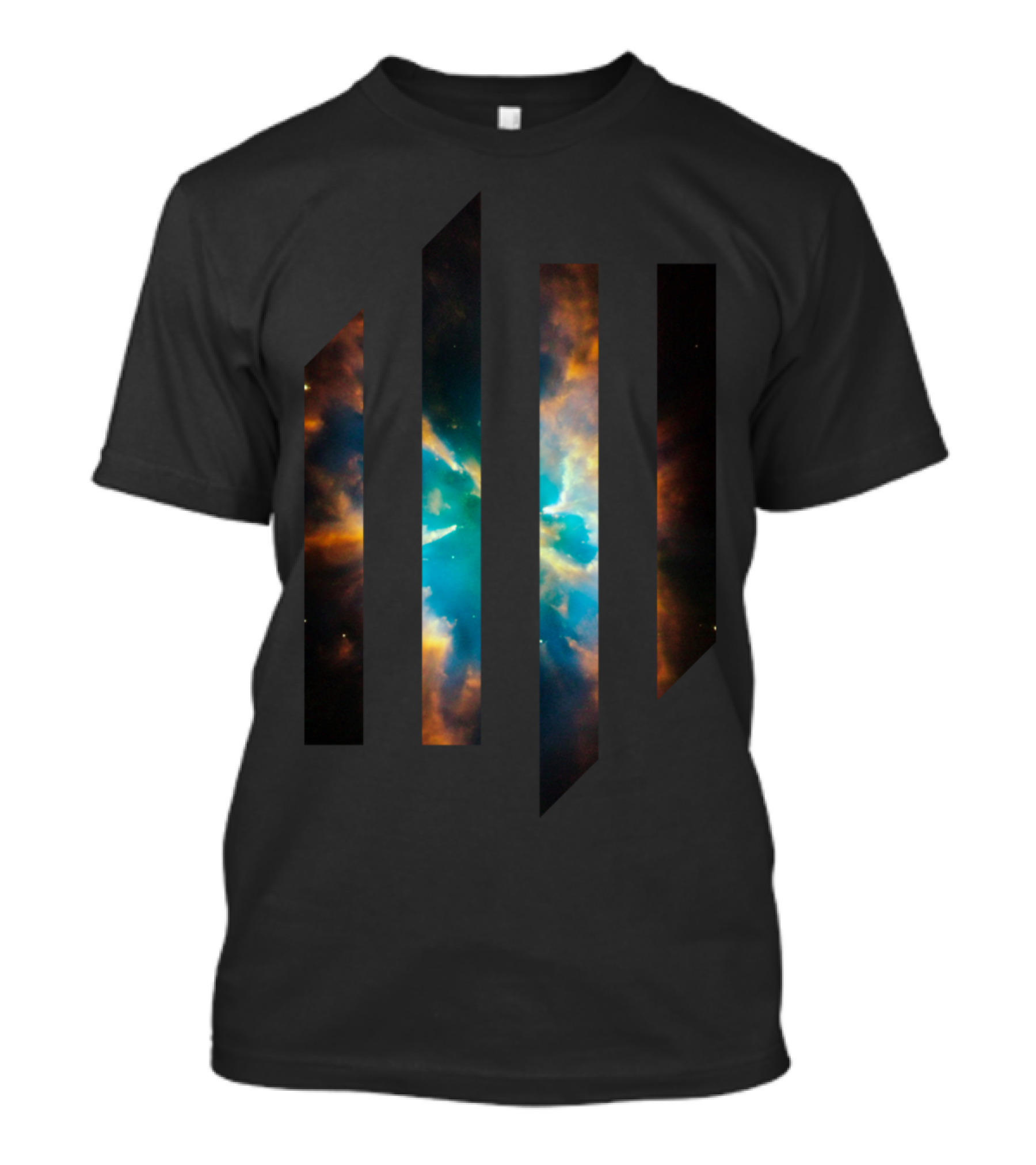 Observation Nebula Cosmic Stripes T-Shirt