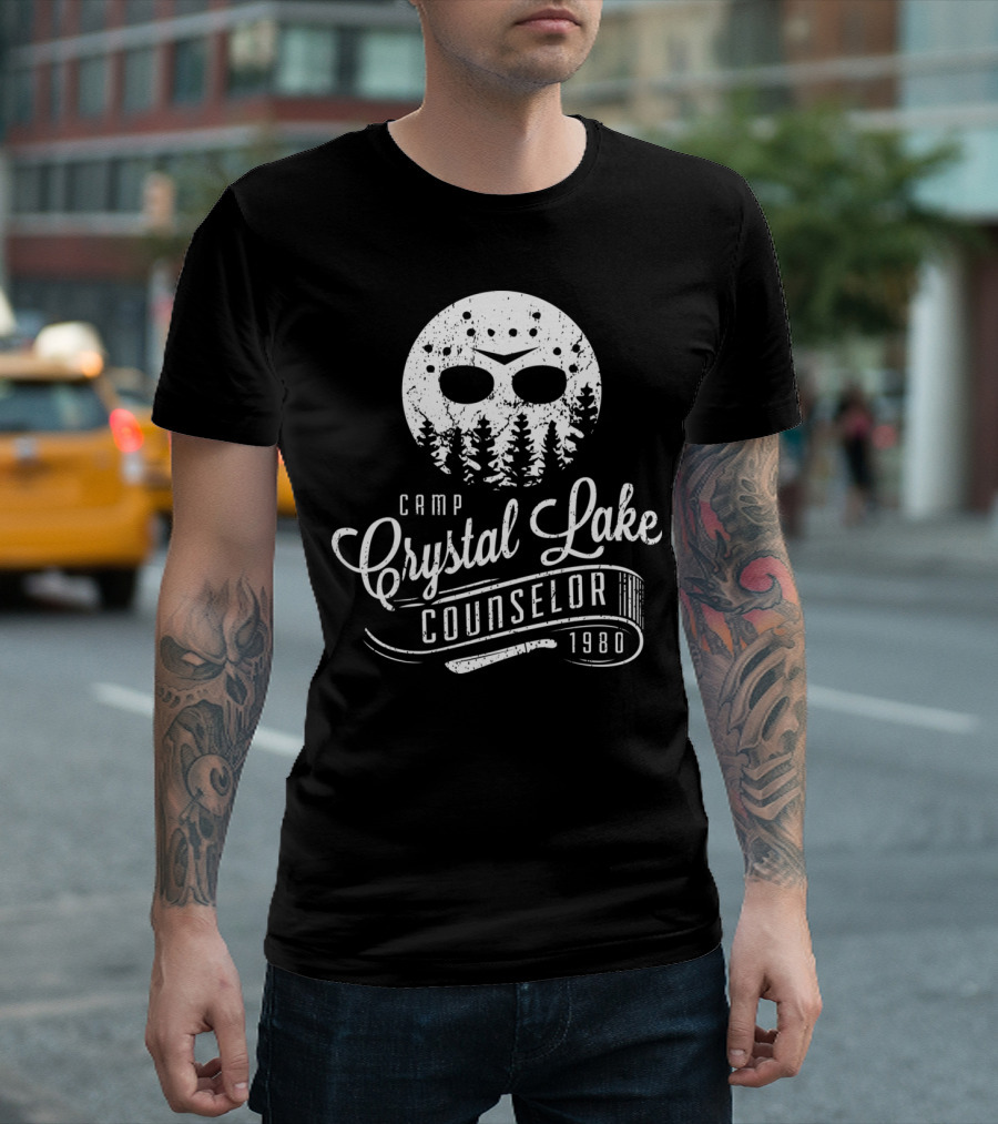Camp Crystal Lake Counselor 1980 Hockey Mask T-Shirt
