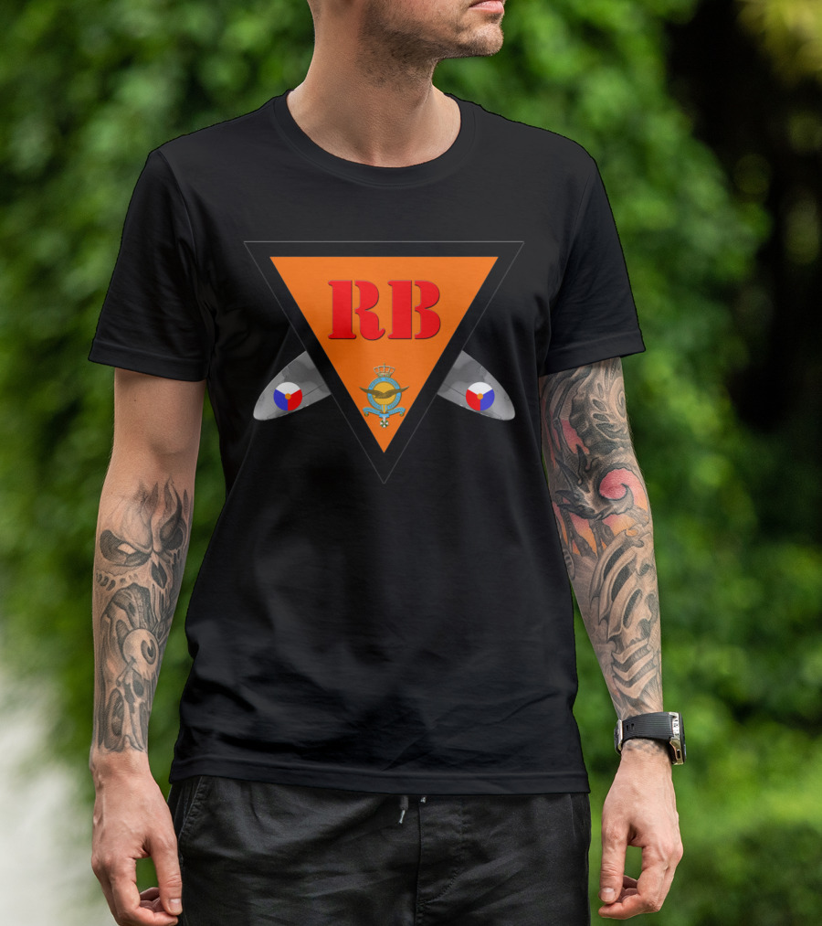 RB Triangle Emblem Royal Air Force South East Europe Air Command Czech Flag Wings T-Shirt