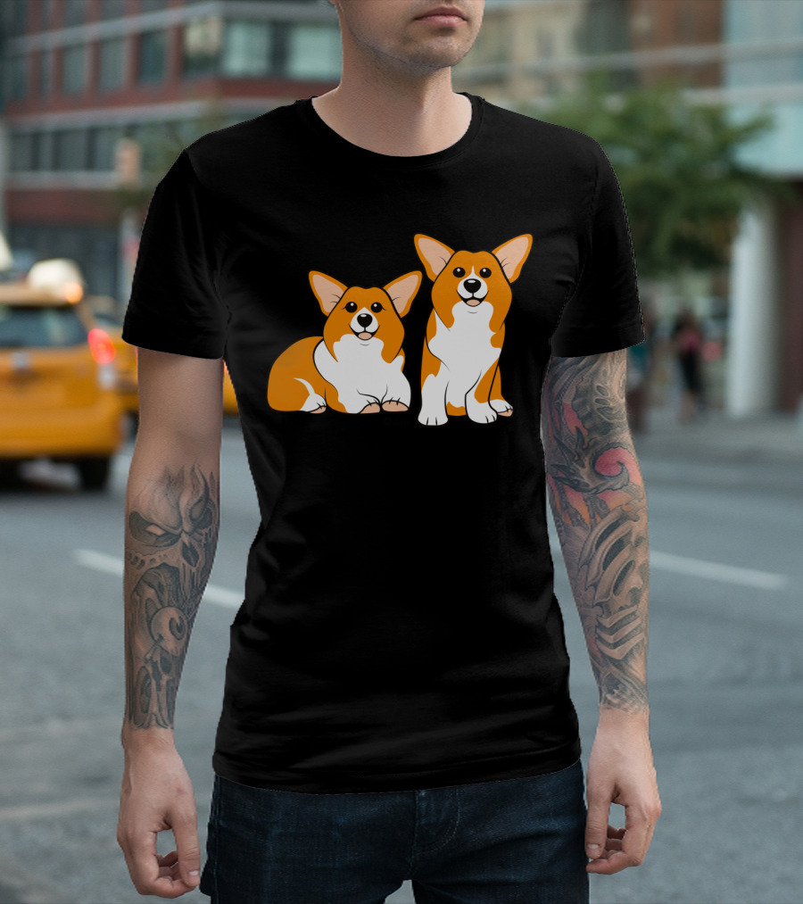 Pembroke Welsh Corgi Duo T-Shirt