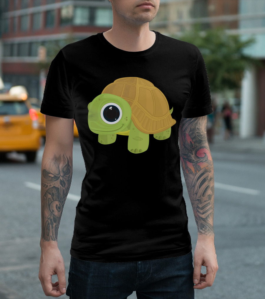 Cartoon Turtle With Big Eye T-Shirt