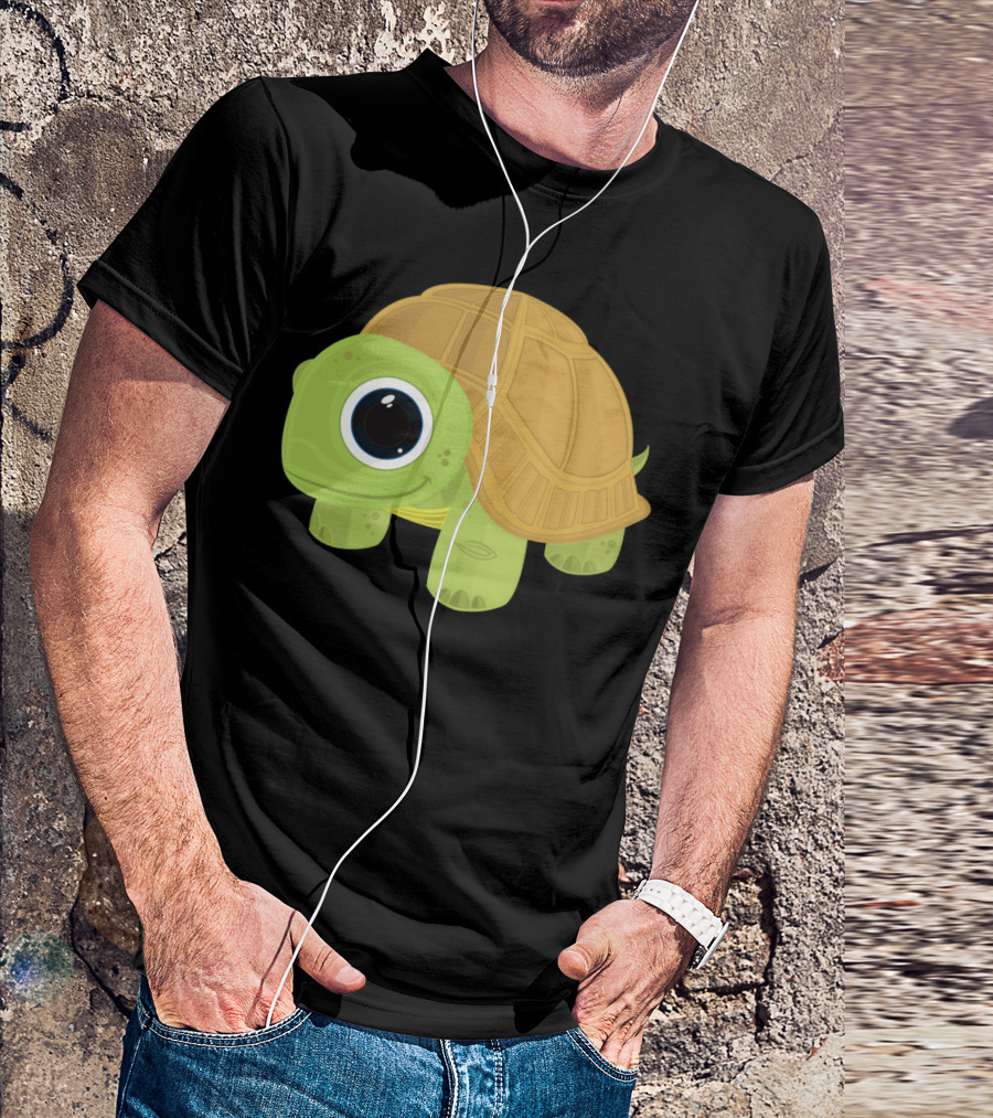 Cartoon Turtle With Big Eye T-Shirt