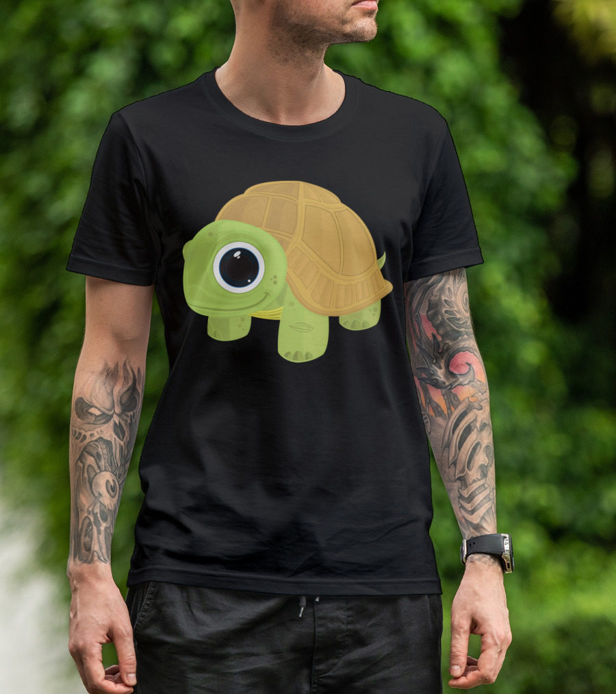 Cartoon Turtle With Big Eye T-Shirt