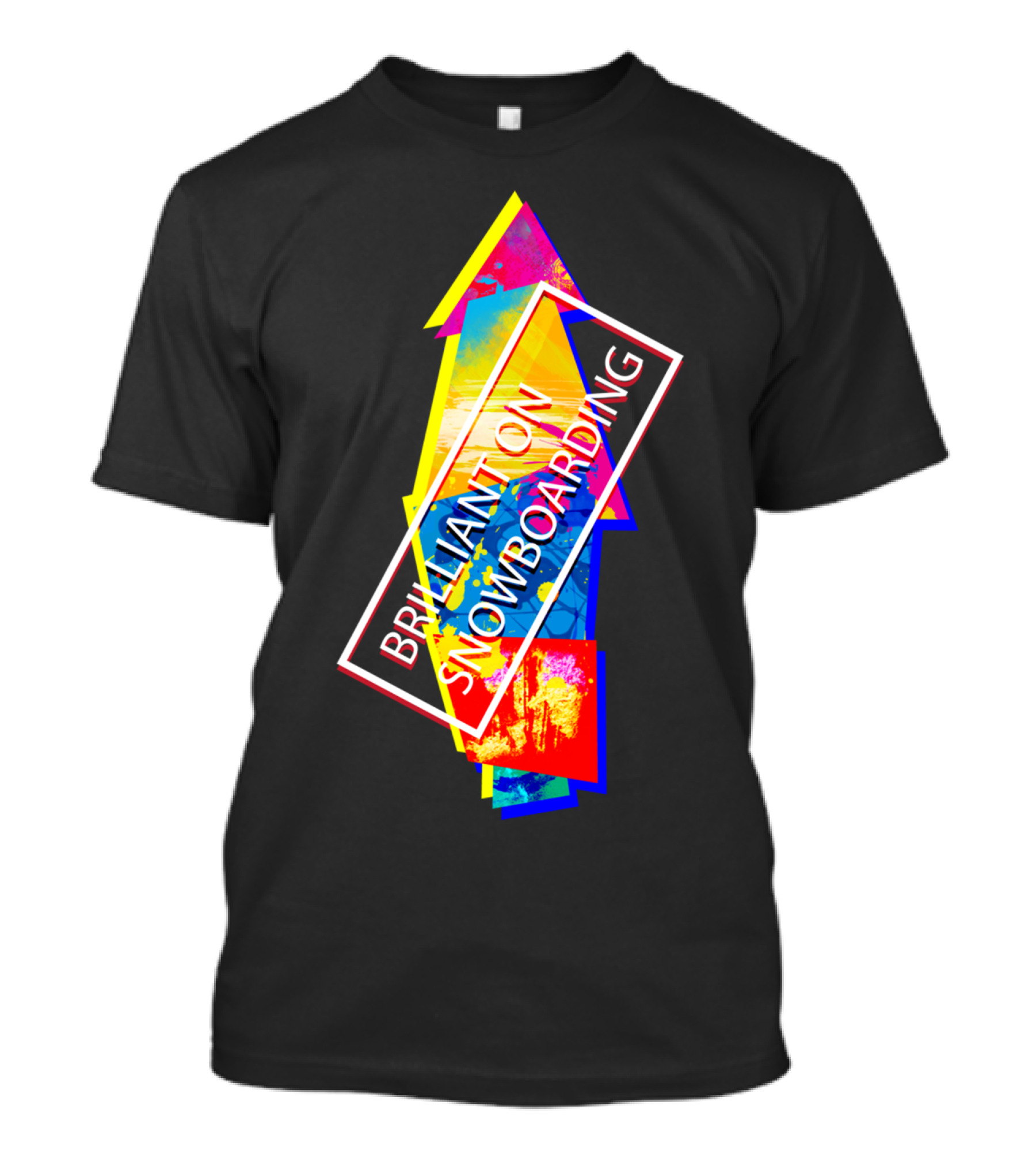 BRILLIANT ON SNOWBOARDING COLORFUL GEOMETRIC ARROW T-Shirt