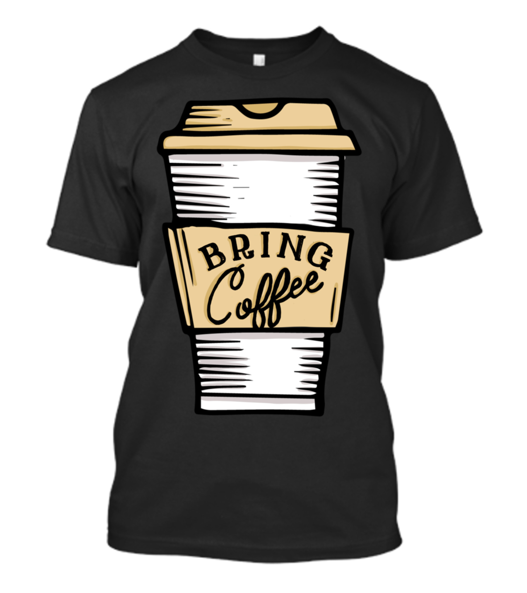 Bring Coffee Cup Art Little T-Shirt