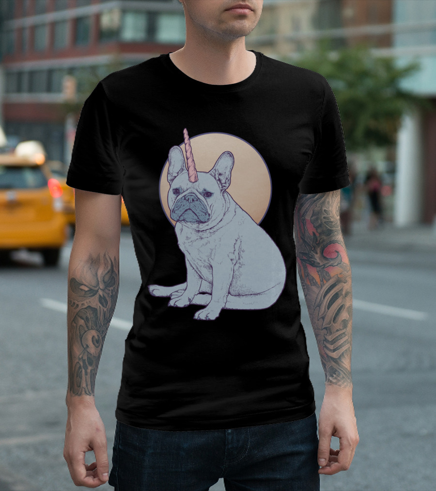 French Bulldog Unicorn Mythical Creature T-Shirt