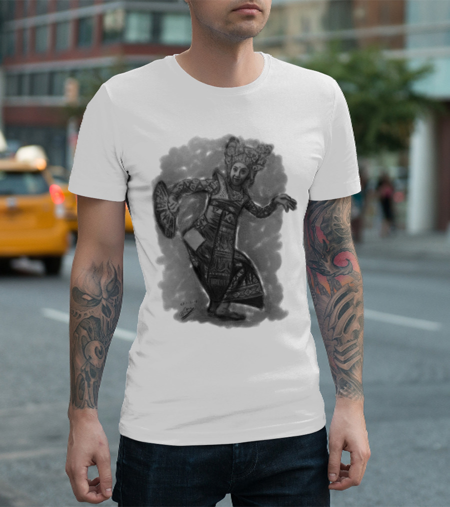 Penari Bali Traditional Dance Iconography T-Shirt