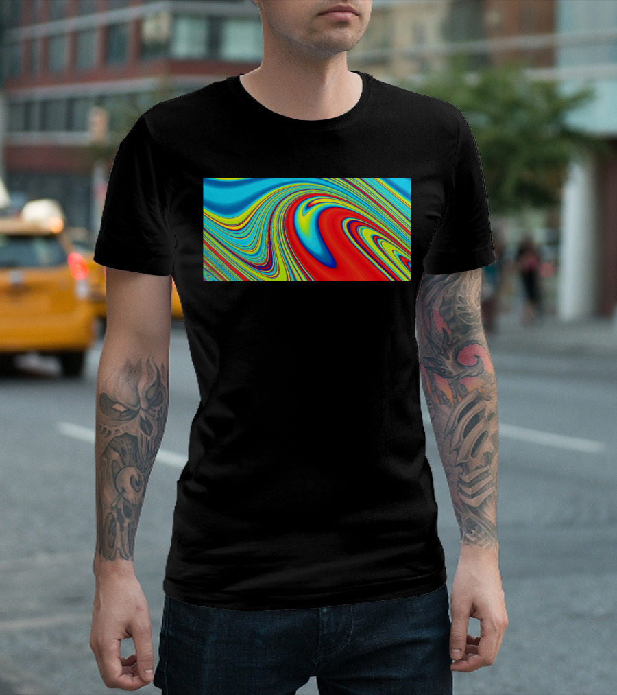 Pendulum Pond Com Colorful Abstract Swirls T-Shirt