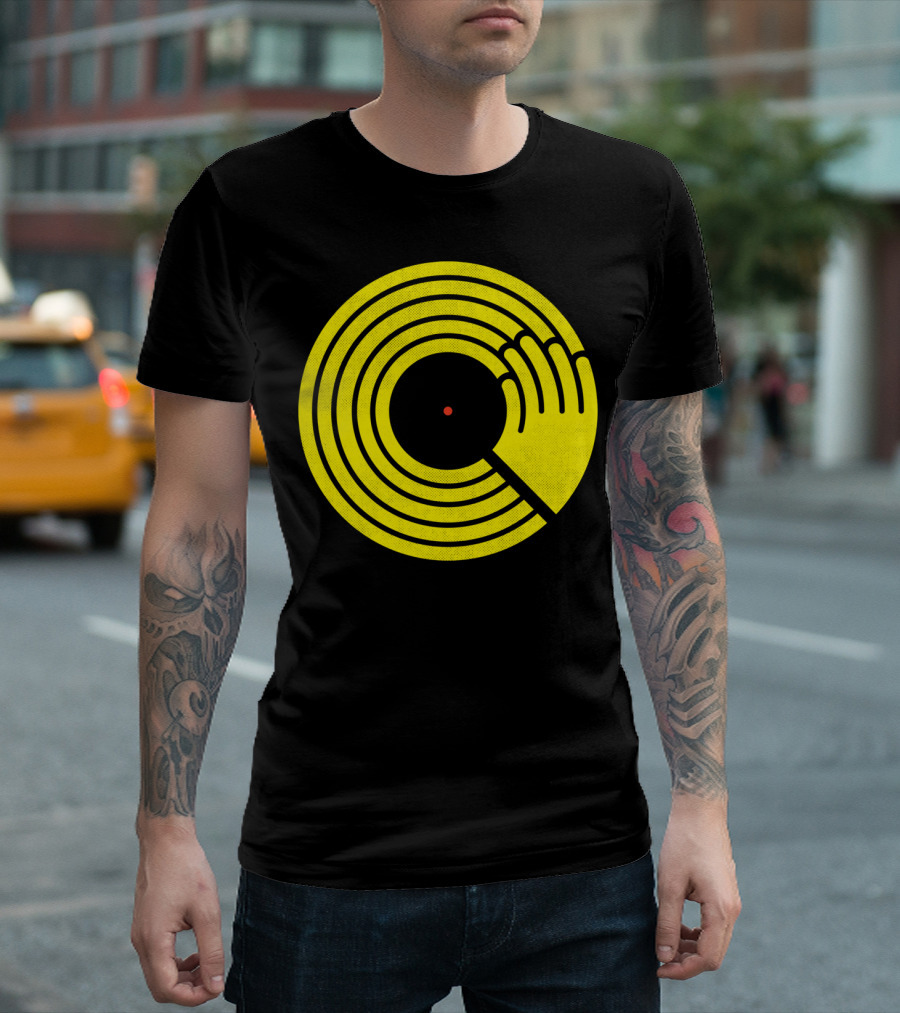 Bring The Noise Vinyl Record DJ Hand T-Shirt