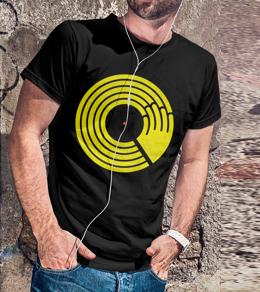 Bring The Noise Vinyl Record DJ Hand T-Shirt