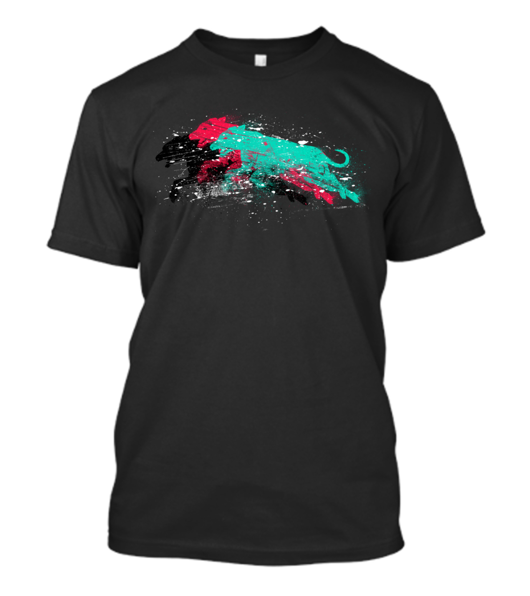 Dogs In Action Energetic Color Splash Trio T-Shirt