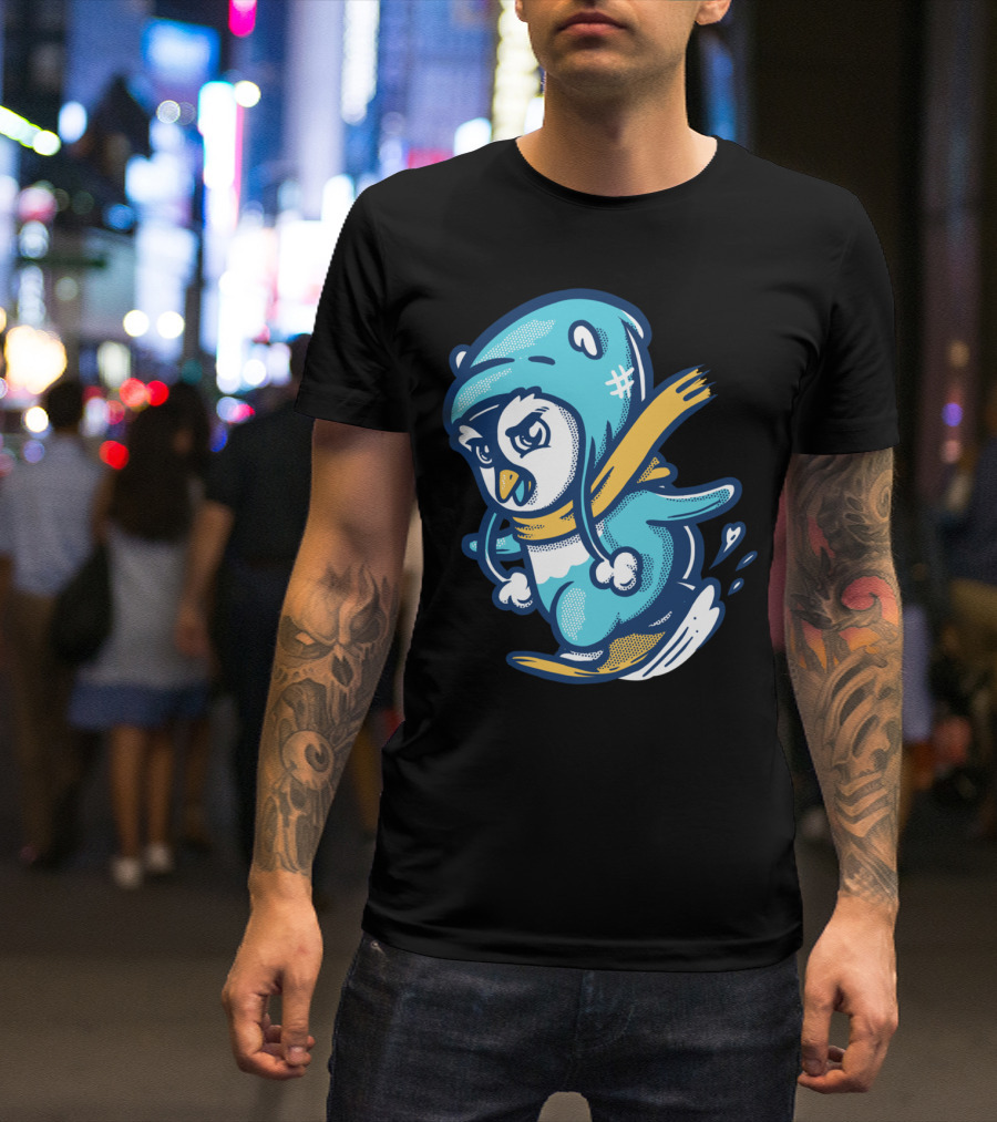 Penguin Ski Hoodie Adventure T-Shirt