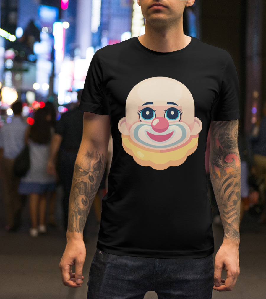 Naaackers Bozo Clown Face T-Shirt