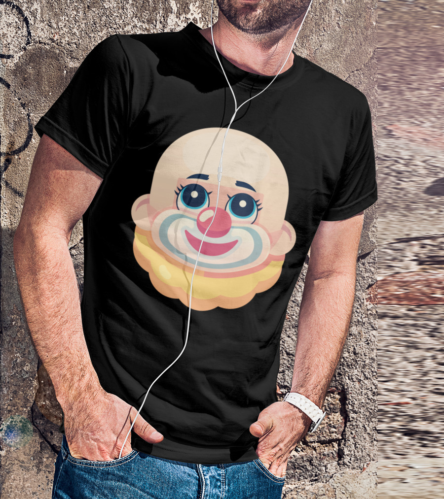 Naaackers Bozo Clown Face T-Shirt