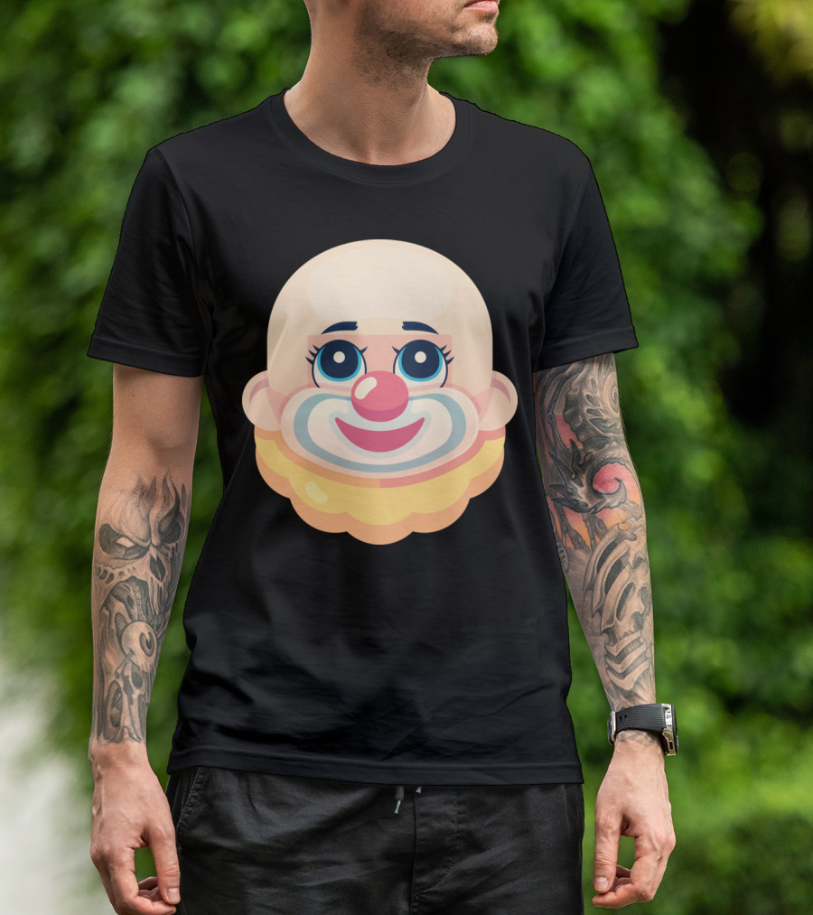 Naaackers Bozo Clown Face T-Shirt