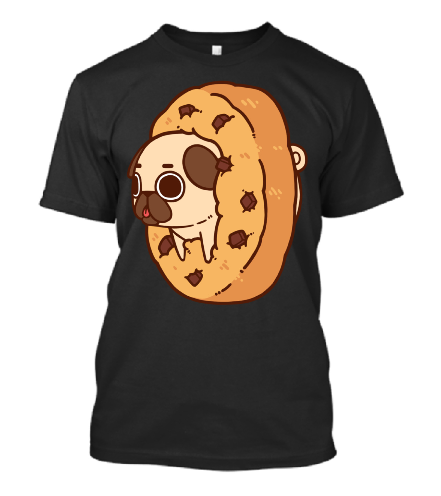 Puglie Cookie Chocolate Chip Pug T-Shirt