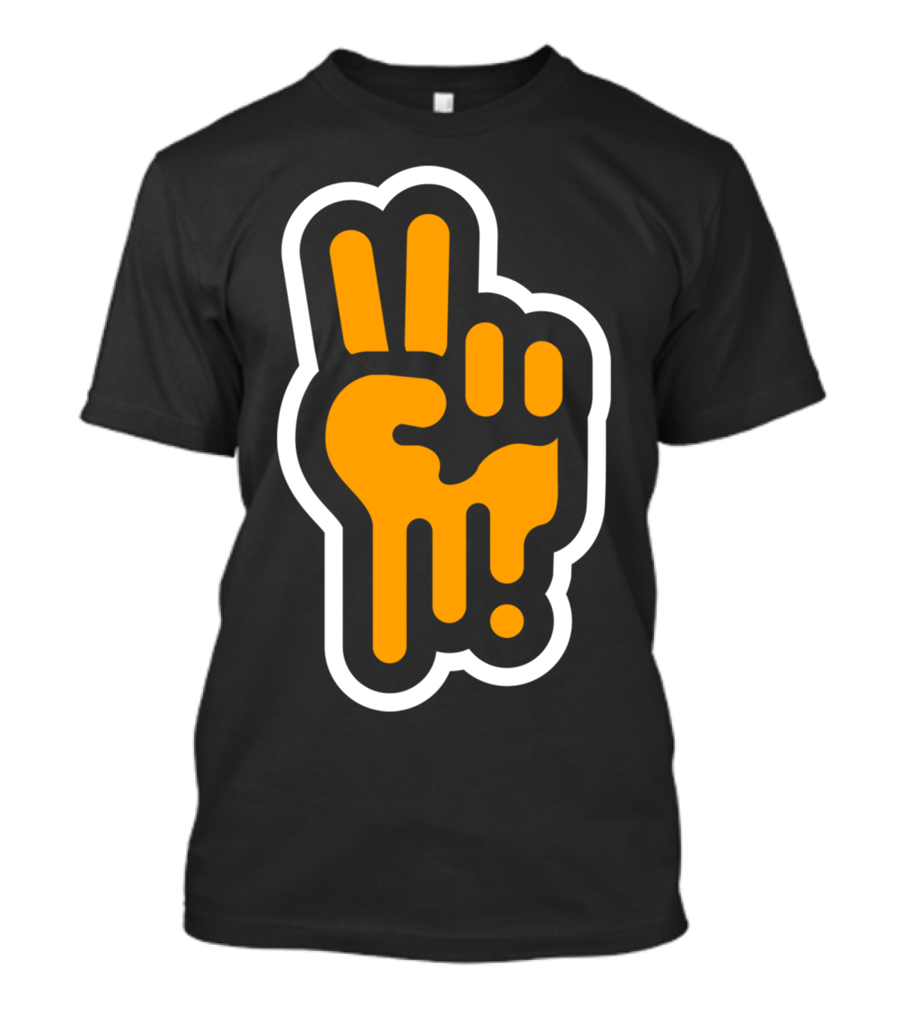 Lunskee Dripping Peace Hand Gesture T-Shirt