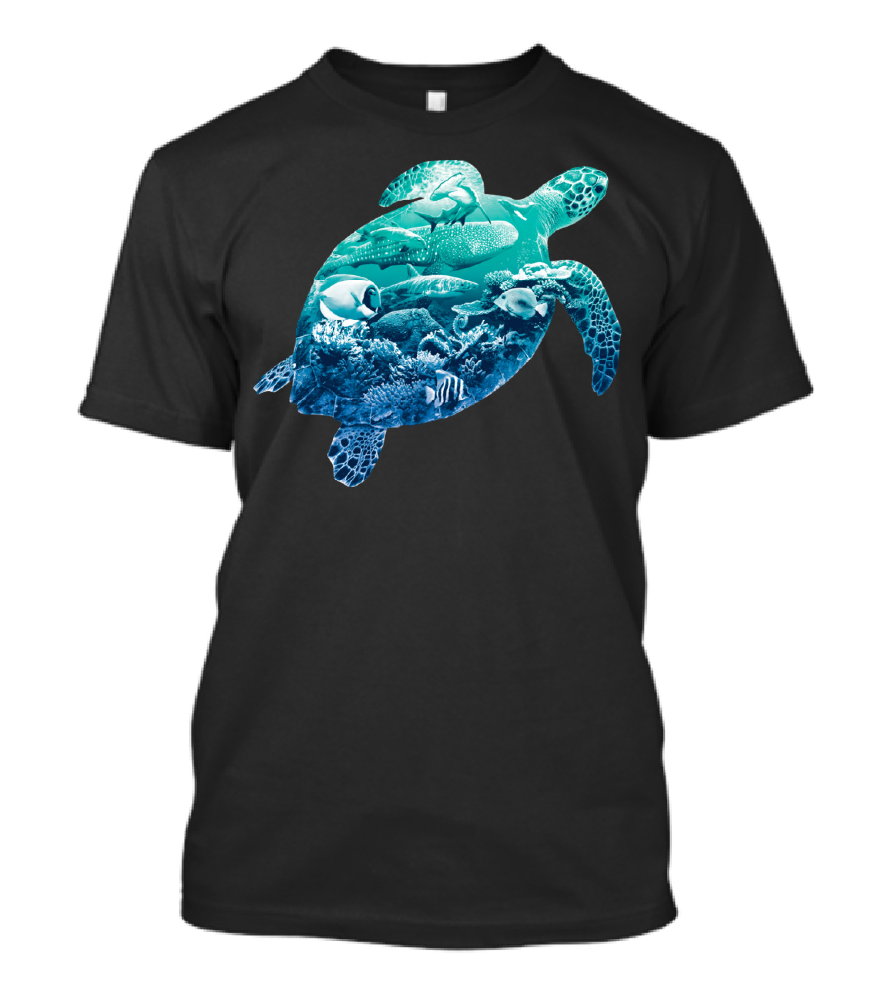 Sea Turtle Coral Reef Marine Wildlife Ocean Life T-Shirt