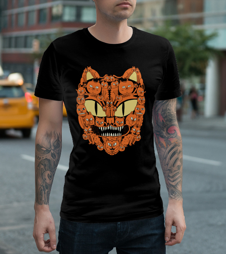 Cats Mischievous Faces Collective T-Shirt