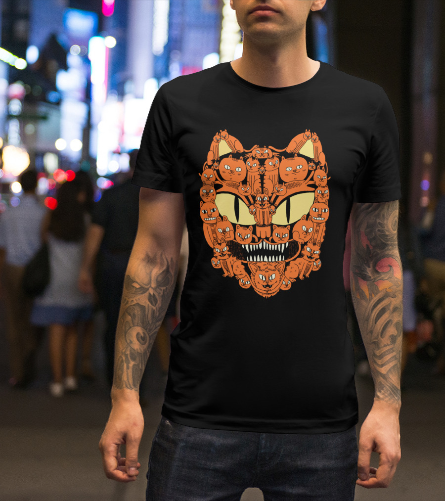 Cats Mischievous Faces Collective T-Shirt