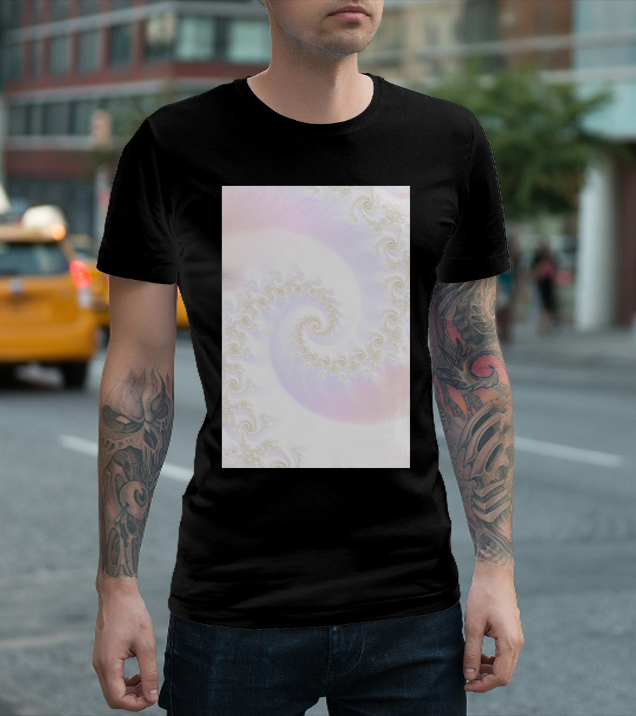 Ocean Treasure Mother Of Pearls Mandelbrot Fractal Swirl T-Shirt