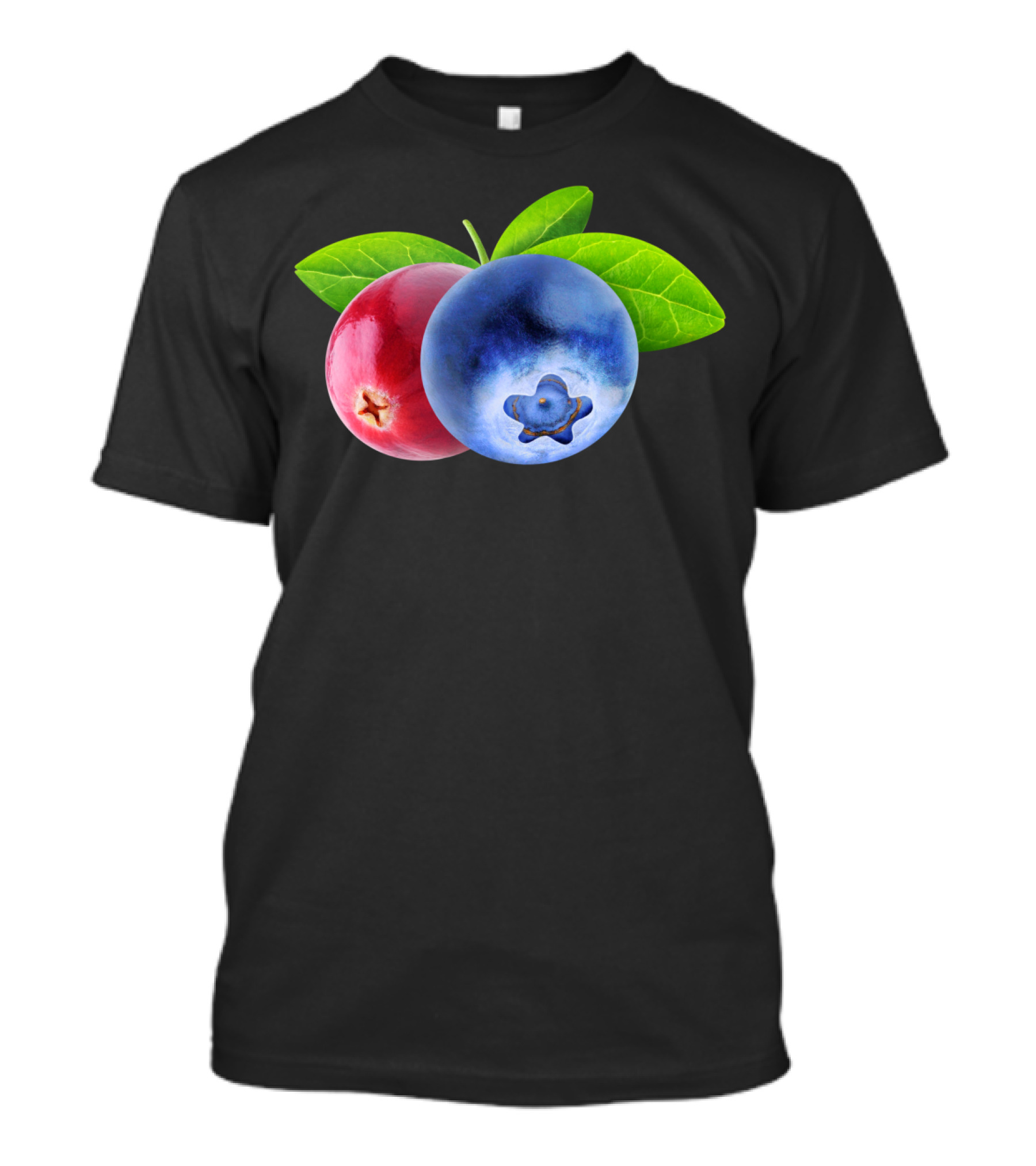Cranberry And Blueberry With Leaves T-Shirt