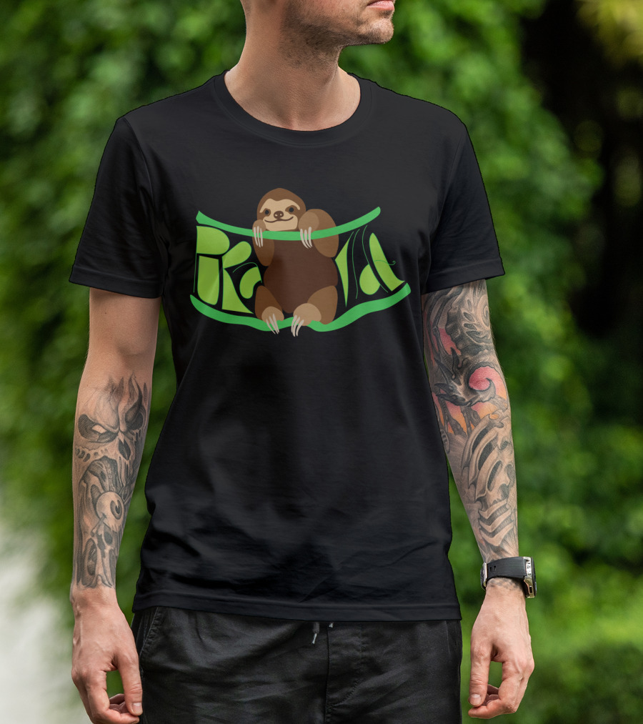 Smiling Sloth Pura Vida Costa Rica T-Shirt