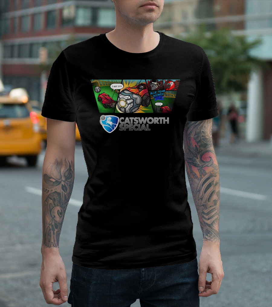 Catsworth Special Comic Style I Got It Blue Team Scores T-Shirt