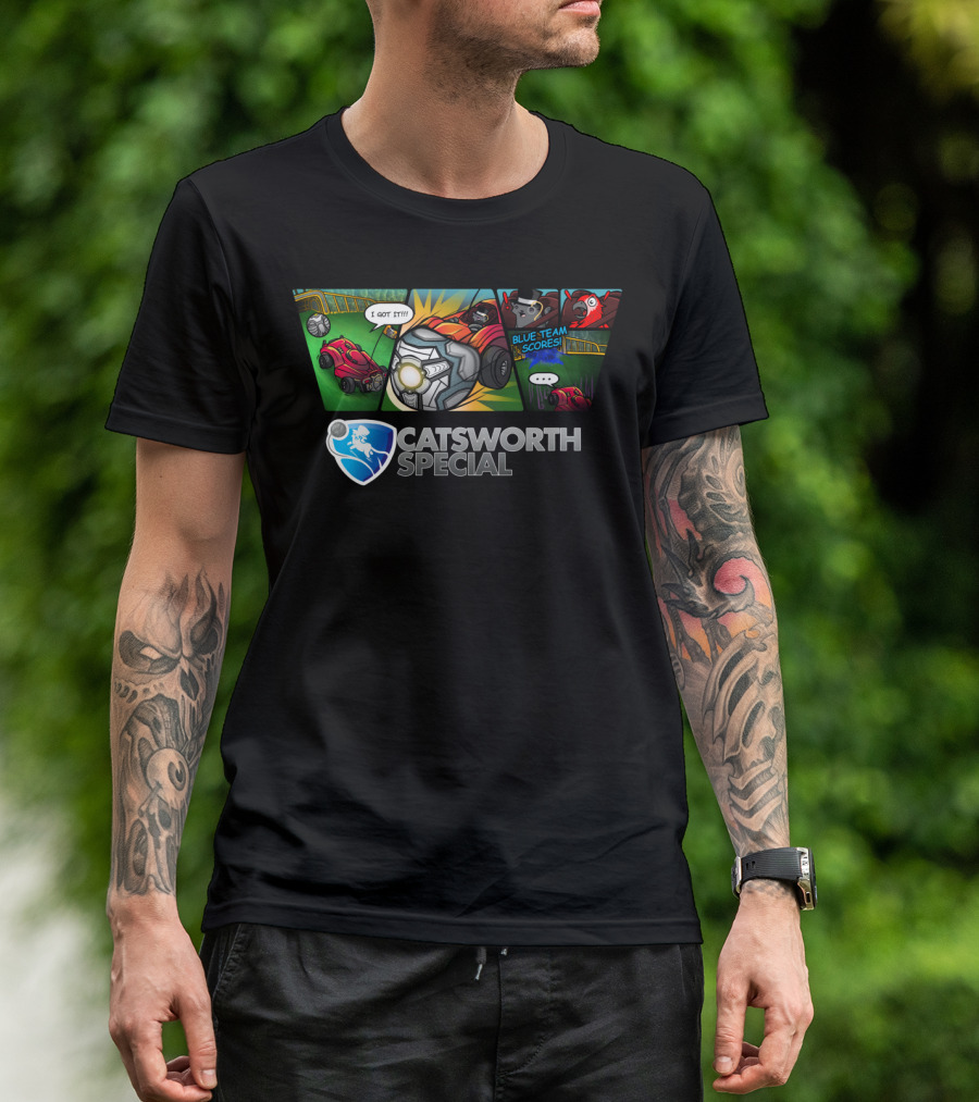 Catsworth Special Comic Style I Got It Blue Team Scores T-Shirt