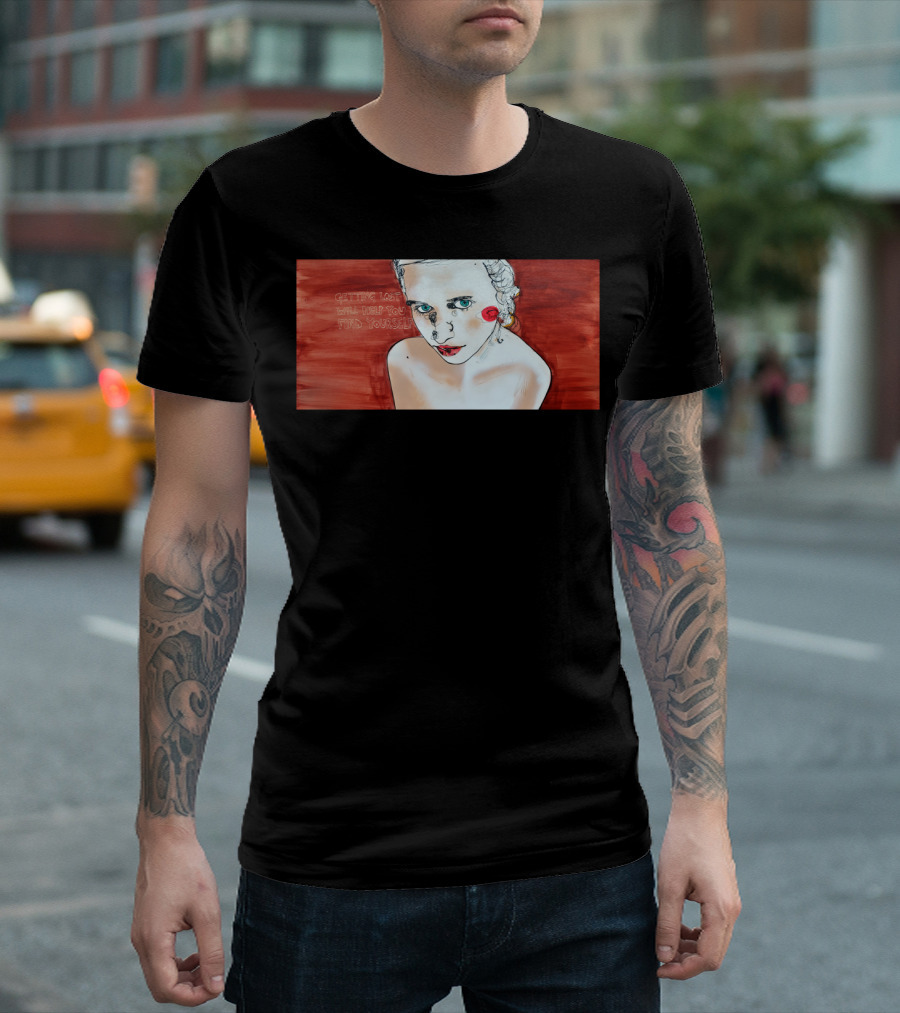 Getting Lost Will Help You Find Yourself Vintage Inspired Brushstroke T-Shirt