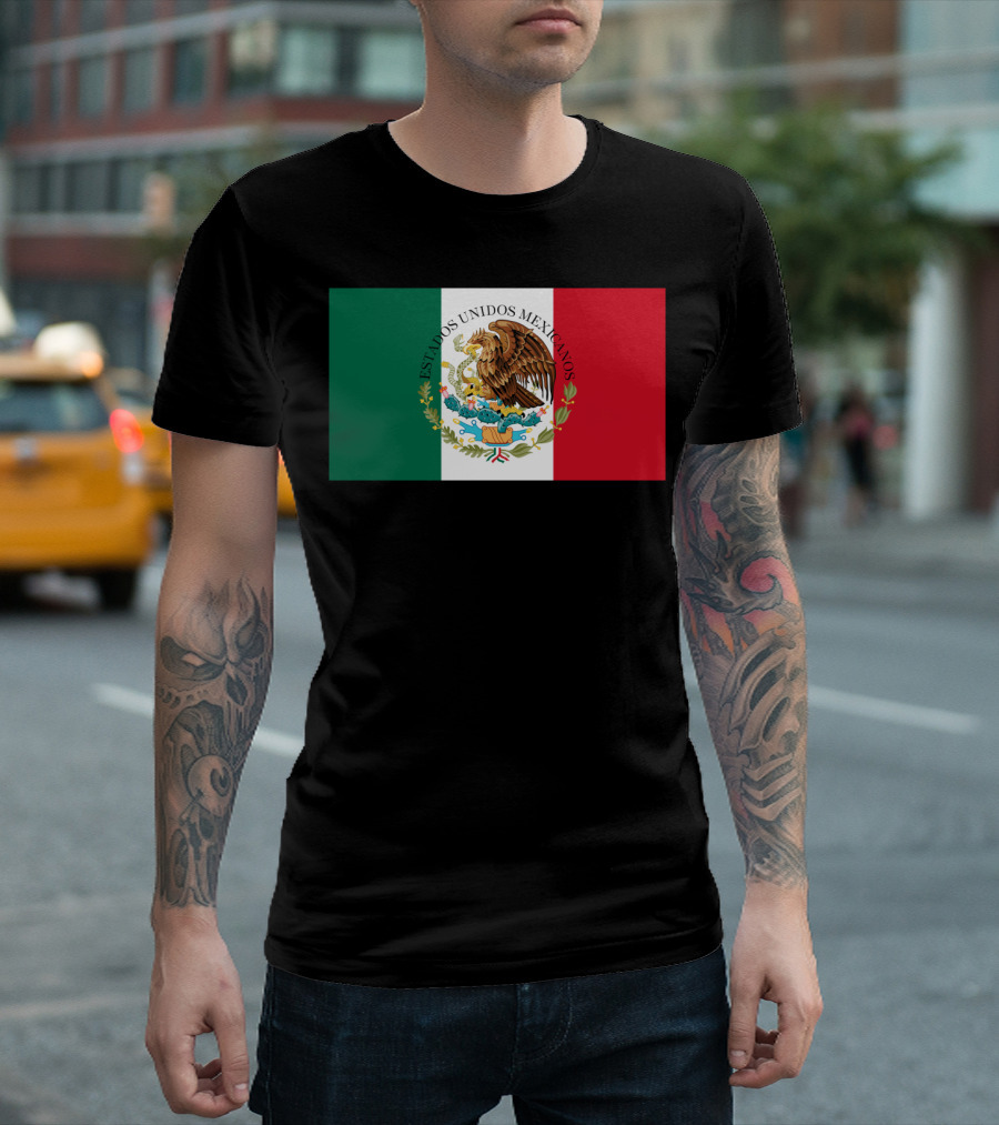 Estados Unidos Mexicanos Flag Emblem T-Shirt