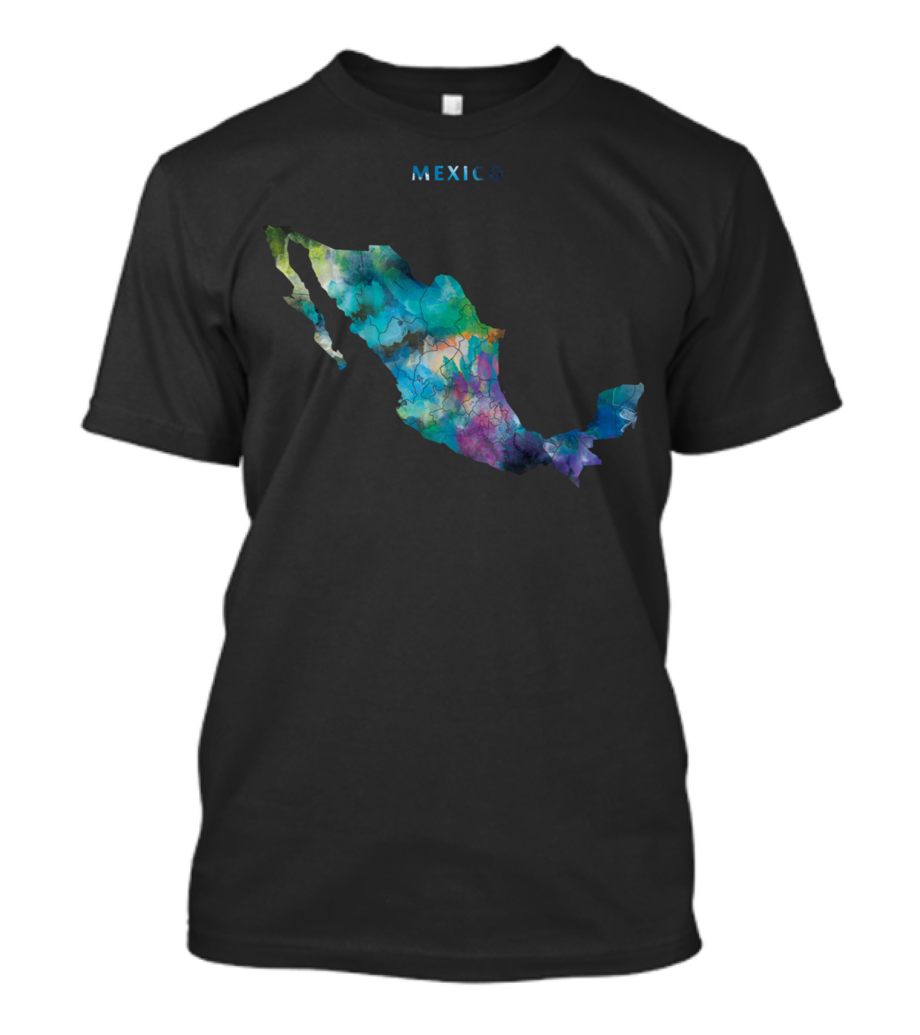 Mexico Multicolor Map T-Shirt