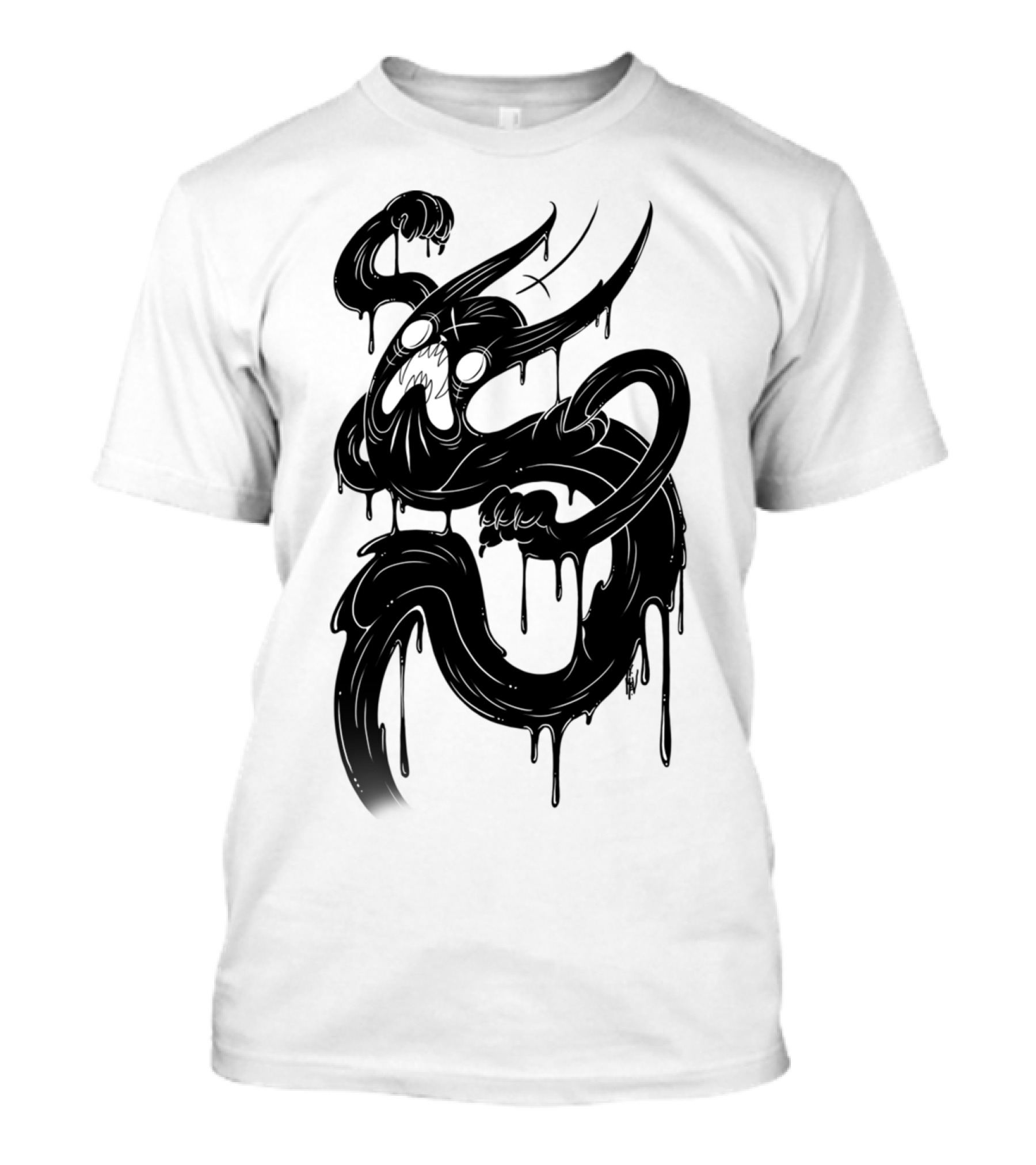 Ghost Cat Dripping Spirit Ectoplasm T-Shirt