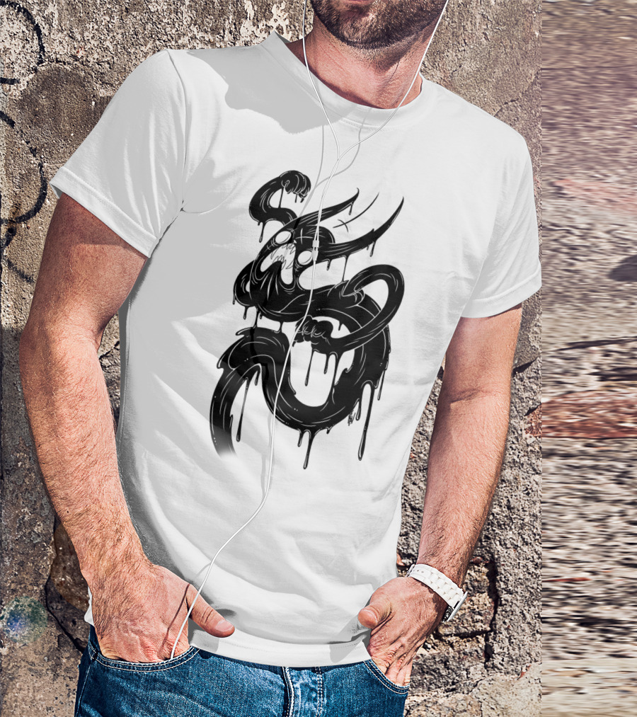Ghost Cat Dripping Spirit Ectoplasm T-Shirt