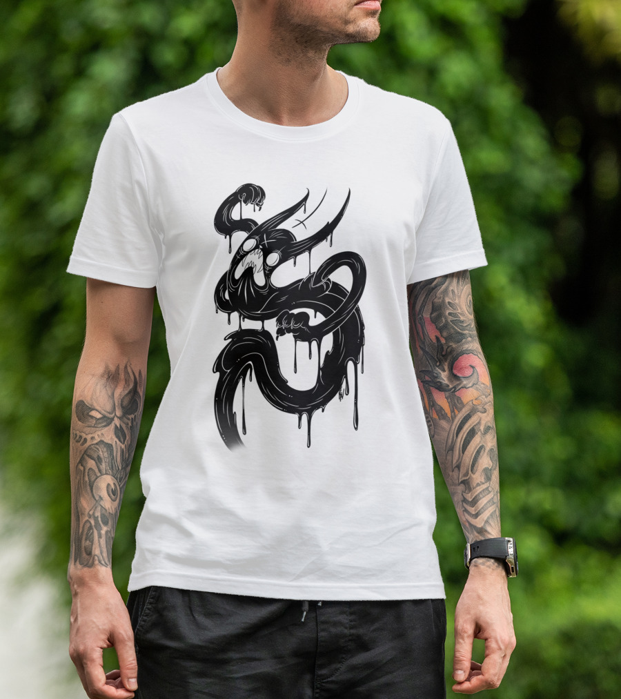 Ghost Cat Dripping Spirit Ectoplasm T-Shirt