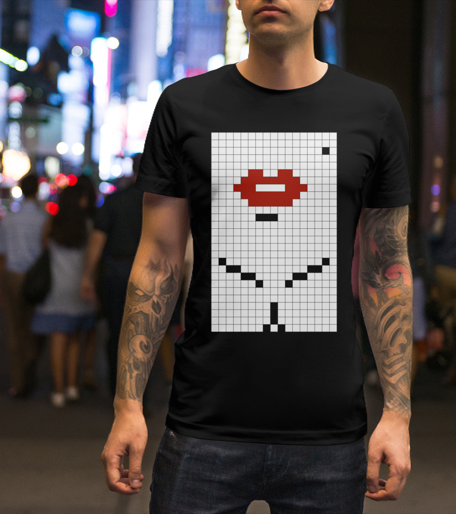 M0nr0e Pixel Lips T-Shirt
