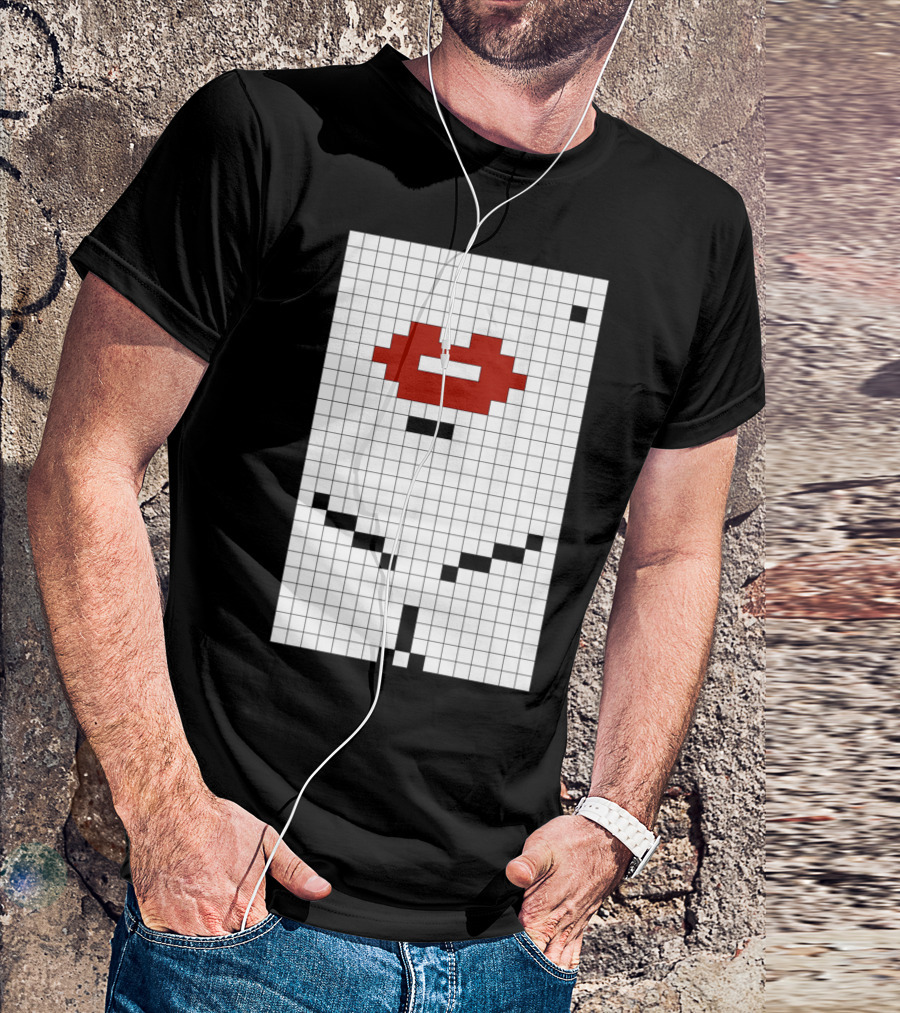 M0nr0e Pixel Lips T-Shirt