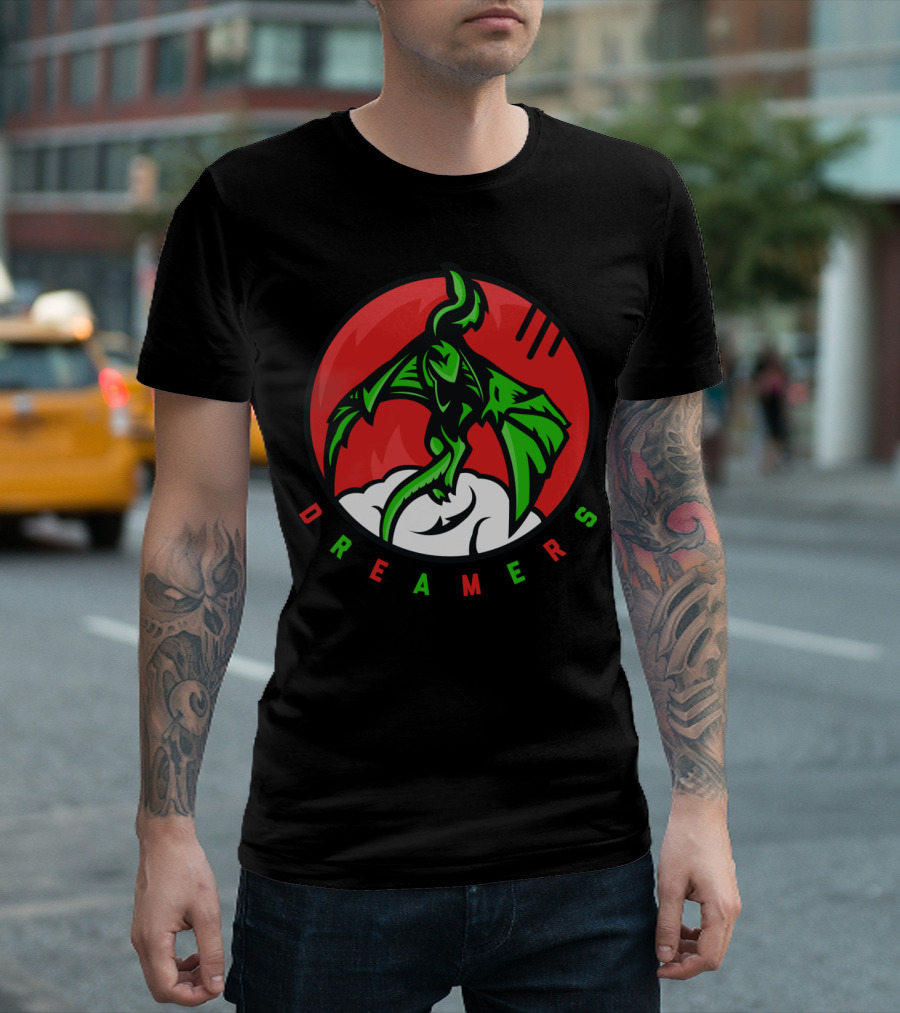 DREAMERS Dragon In Cloud Circle T-Shirt