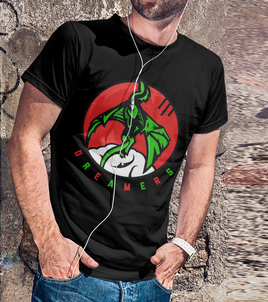 DREAMERS Dragon In Cloud Circle T-Shirt