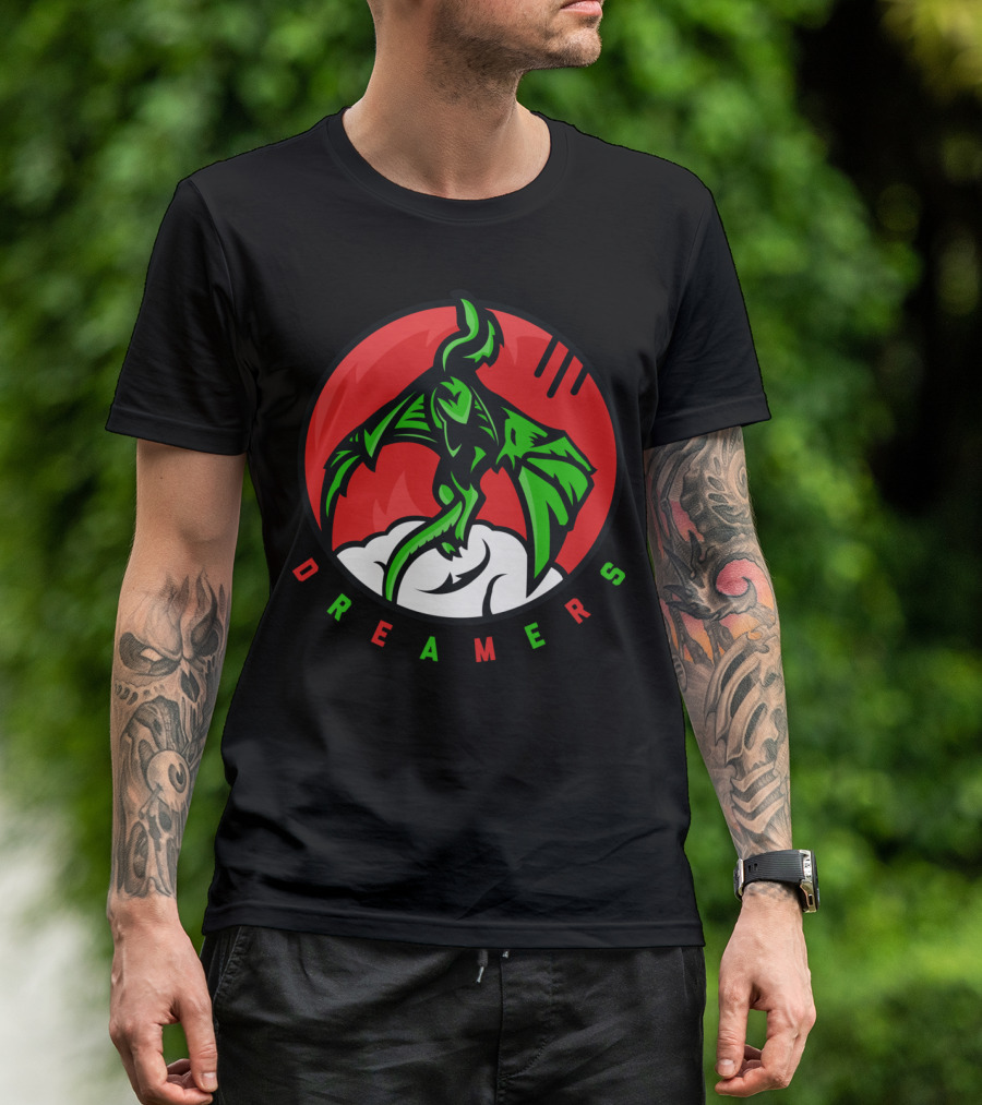 DREAMERS Dragon In Cloud Circle T-Shirt