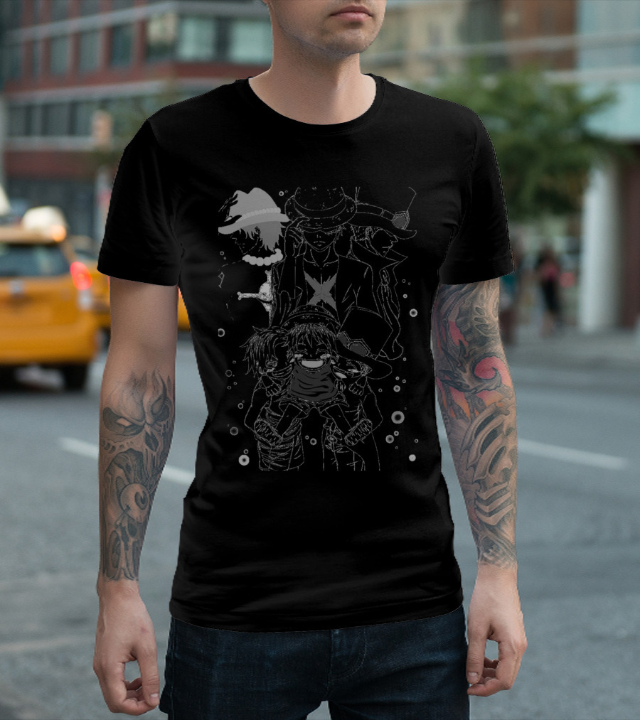 Ace Sabo Luffy ASL One Piece Trio T-Shirt
