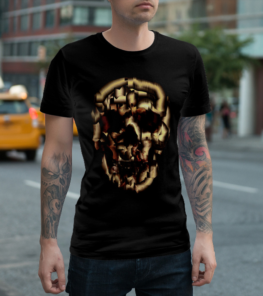 Machine Skull Cybernetic Skeleton T-Shirt