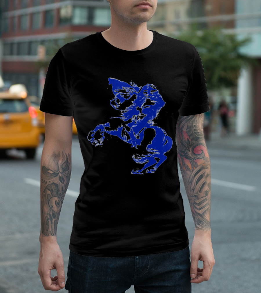 Napoleon Crossing The Alps Blue T-Shirt
