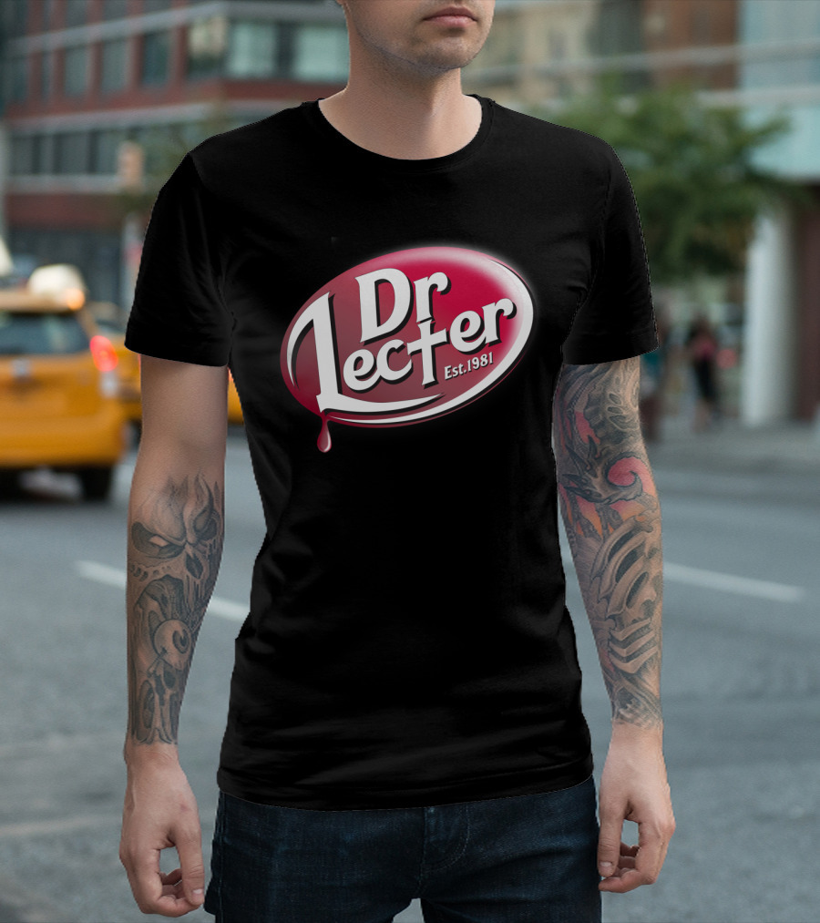 Dr Lecter Est 1981 Logo Red Droplet T-Shirt