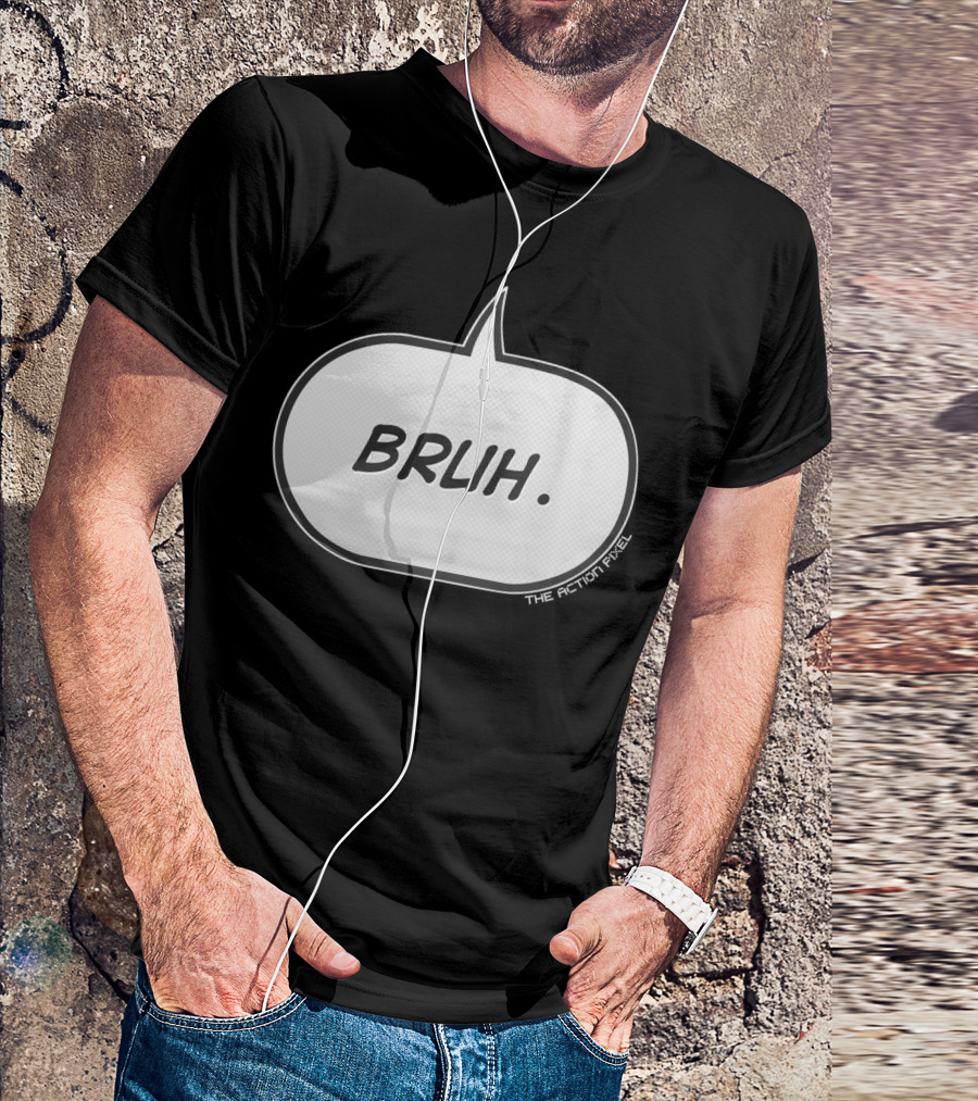 BRUH The Action Pixel Comic Speech Bubble T-Shirt