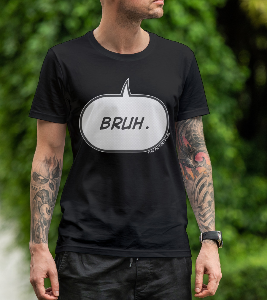 BRUH The Action Pixel Comic Speech Bubble T-Shirt