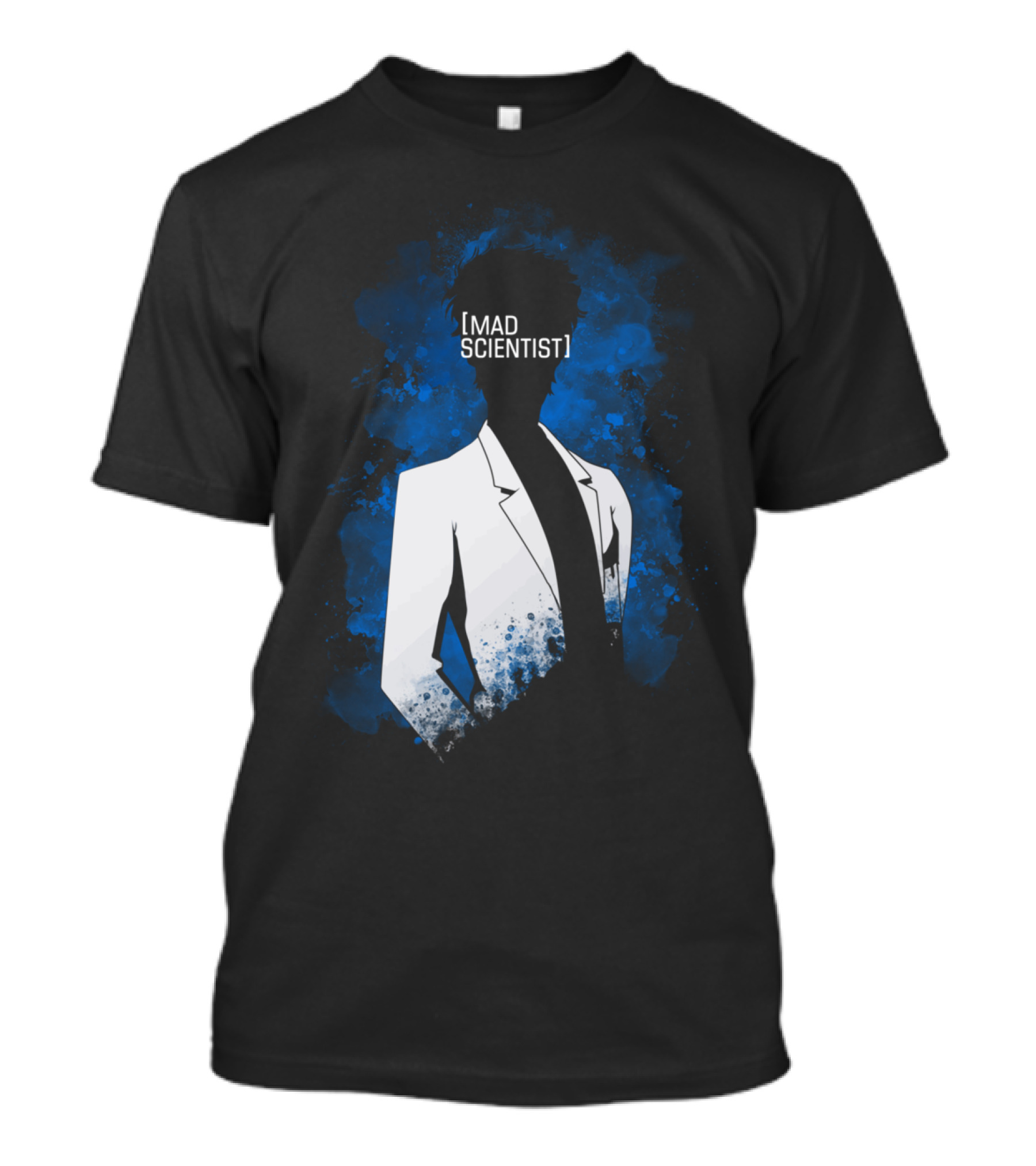 MAD SCIENTIST Blue Aura Character T-Shirt