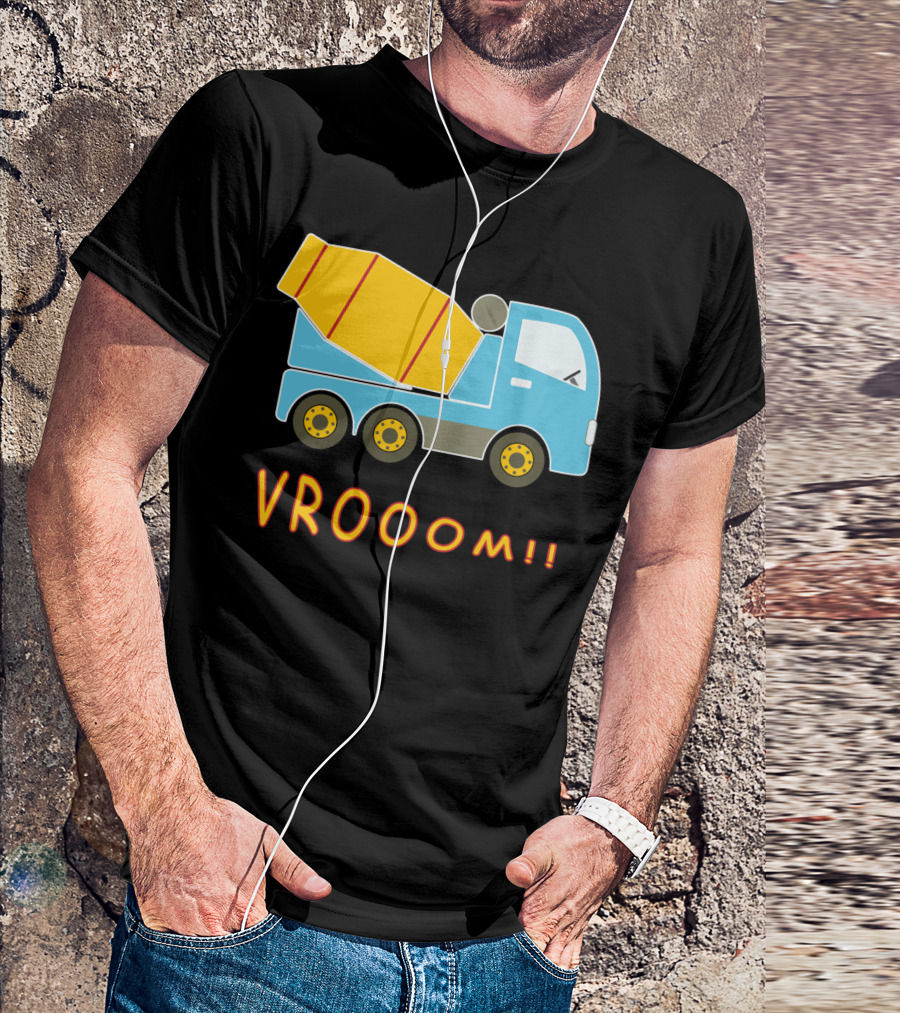 VROoom Cement Mixer Truck T-Shirt