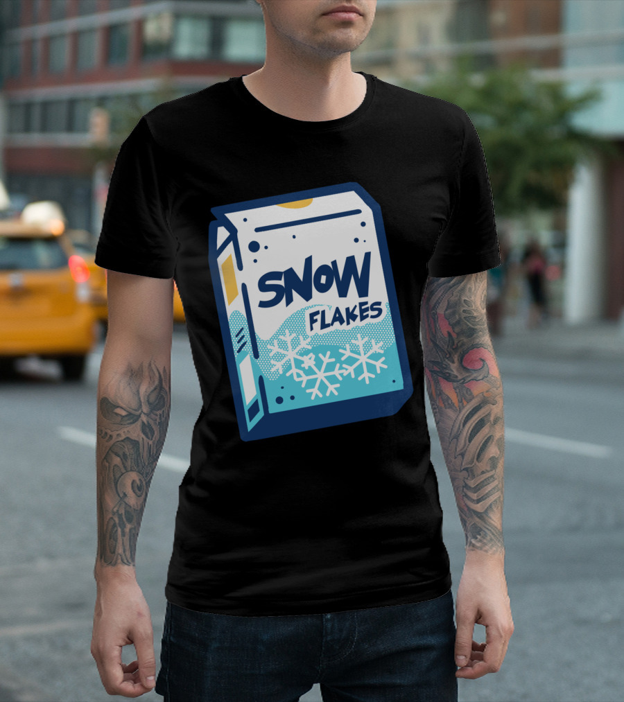 Snow Flakes Cereal Snowflakes Box T-Shirt